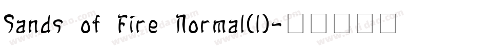 Sands of Fire Normal(1)字体转换